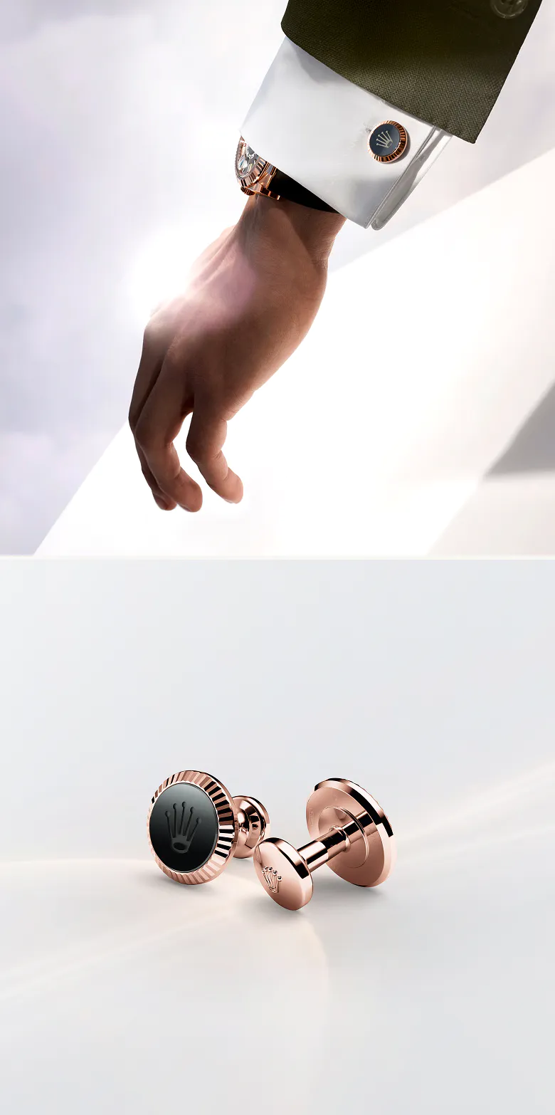 Gemelli “Zigrinatura” Rolex